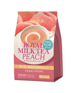 日本 白桃口味royal皇家经典奶茶冲饮奶茶粉140g