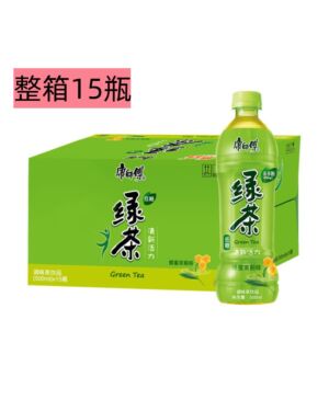 【整箱特惠】康师傅 低糖绿茶 500ml*15