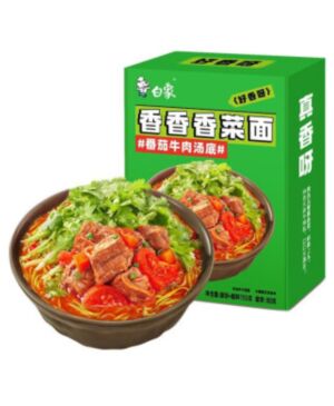 【番茄牛肉汤底】白象 香菜面 155g