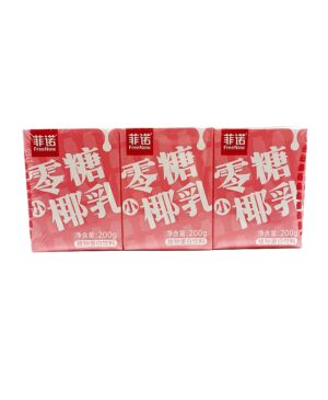 【三盒特惠】菲诺 零糖小椰乳 200g*3