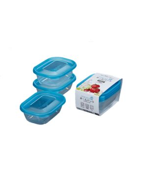 【蓝色】家庭套装 食品保鲜盒  H3P 220ml