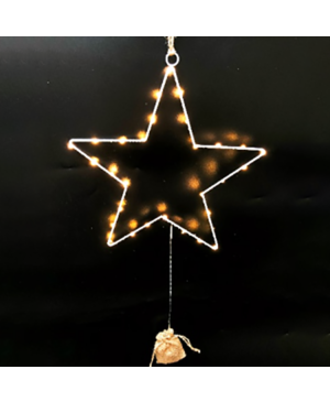 圣诞节装饰 发光 LED灯 星星 40cm