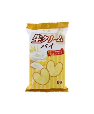 日本Furuta 奶油味蝴蝶酥 心形鲜奶油派 52g