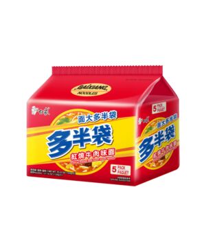 【五连包】白象 多半袋 红烧牛肉方便面 715g