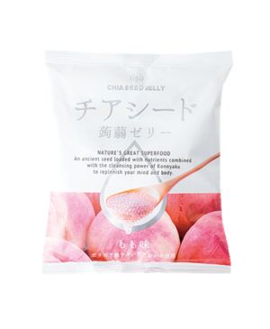 日本WAKASHOU 白桃味奇亚籽蒟蒻果冻 165g