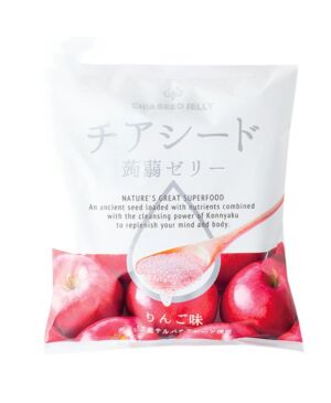 日本WAKASHOU 苹果味奇亚籽蒟蒻果冻 165g