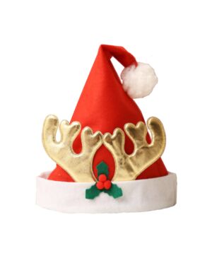 【成人】圆角鹿角圣诞帽