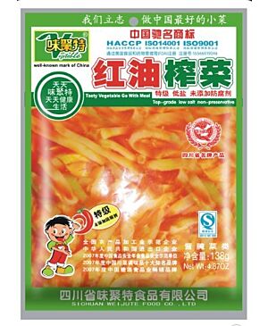 味聚特 红油榨菜 (大)  138g