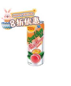【复活节特惠】【桃橙味】维他 气泡茶 310ml
