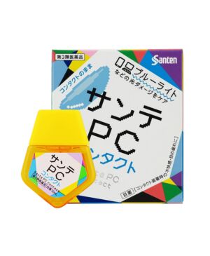 【黄瓶 隐形眼镜可用】日本sante 参天眼药水眼药液 12ml
