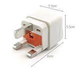 [White with safety tube] National standard to British standard five-hole adapter WK-7S
