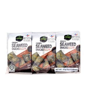 Bibigo Crispy Seaweed Snacks (BBQ) 15g