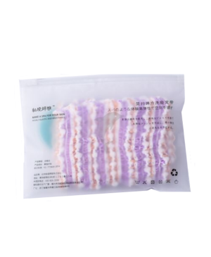 Elastic hair band wash face purple