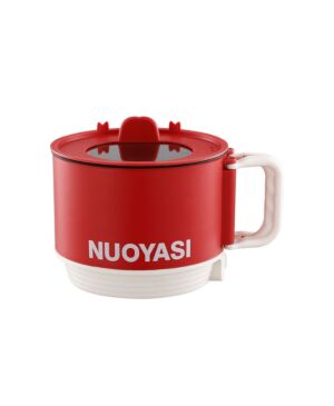 Folding handle electric cooking pot #Red 1.8L