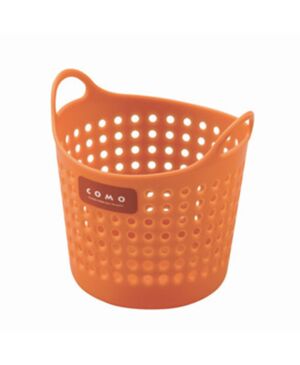 Small Plastic Basket Container Desk  Organizer Decor Stationery Storage Basket - Orange
