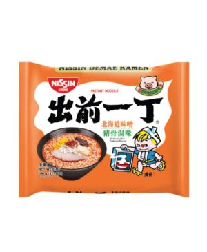 HK Nissin Demae Ramen Hokkaido Miso Tonkotsu Flavour 100g bag
