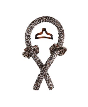[Leopard Print] lazy sleep curling stick set (rubber without iron wire)