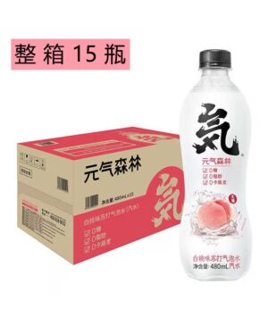 GKF Sparkling Water -Peach Flavour 480ml*15