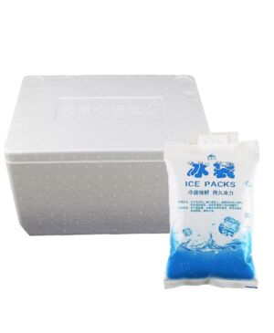 Ice bag foam box combination express special purpose