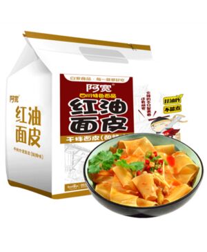 BAIJIA AKUAN Broad Noodles (4pcs) - Sour & Hot 460g