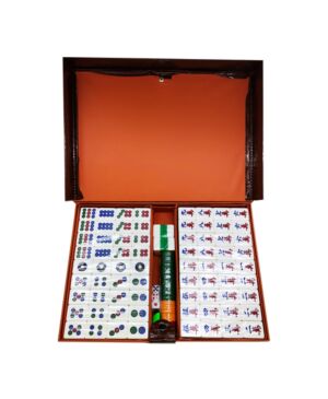 7.5' B Grade Mahjong w/Plastic Box-Green 1 Set