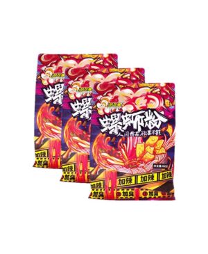 【Three packs】HAOHUANLUO Artificial Snail Vermicelli (Extra Spicy) 400g * 3
