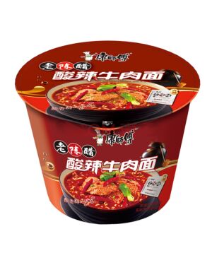 MASTER KONG Instant Noodles - Hot &Sour artificial Beef Flavour 122g