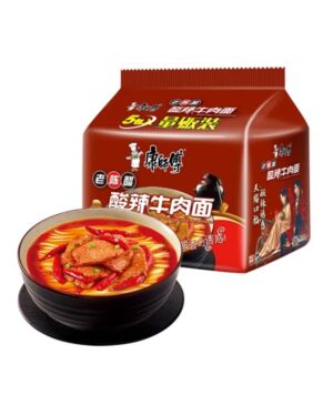 KSF Instant Noodles - Hot & Sour Aritificial Beef Flavour 5 in 1  550g