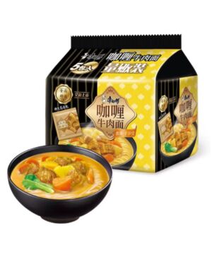 MASTER KONG Instant Noodles - Artificial Beef Curry Flavour 5 in 1 500g