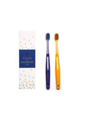 AMORTALS Ermutou wide-head toothbrush (Blue + yellow)