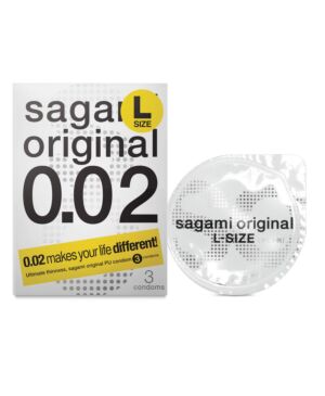 Sagami Japanese Condom 0.02 Large -3's Pack