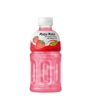 Mogu Mogu Strawberry Flavoured Drink with Nata De Coco 320ml