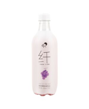 Hi tea Jufeng grape flavor sugar free bubble water 500ml