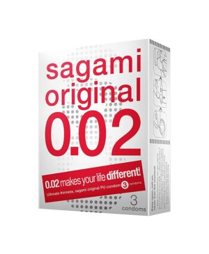 Sagami Japanese Condom 0.02 -3's Pack