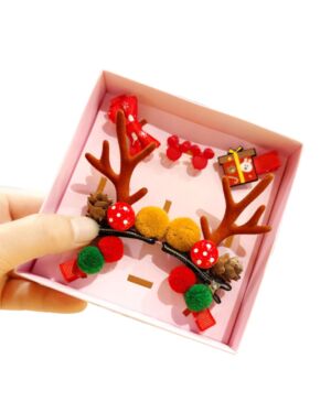 [D section] Christmas hair accessories 8-piece gift box