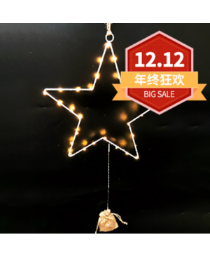 【12.12 Special offer】WHITE WIRE LED STAR 40CM