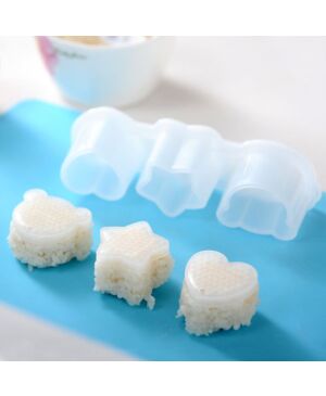  Sushi Maker Rice Ball Onigiri Mold Cutter Bear Star Heart Mould Kitchen Tool 