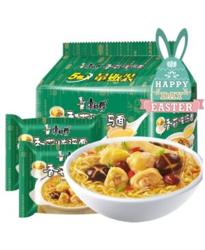 【Easter Special offers】MASTER KONG Noodles Artificial Chicken with Mushroom Flavour 100g*5