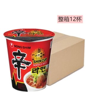 Nongshim shin ramyun cup noodle 68g *12 Cups