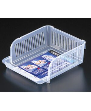 Japan Plastic Refrigerator Food Seasoning Bottle Storage Baskets Rack Box Containers（036203）