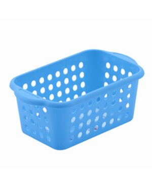 Plastic Handy Basket Bathroom Storage Tidy Organiser - Blue