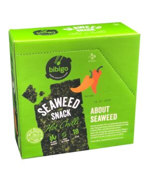 Bibigo Seaweed Snack With Tray (Hot Chilli) 4g*6