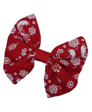 Red scandi christmas hairpin（Handmade in UK）