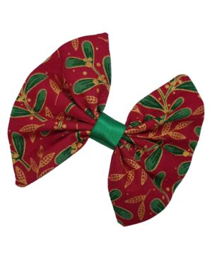 Red mistletoe christmas hairpin（Handmade in UK）