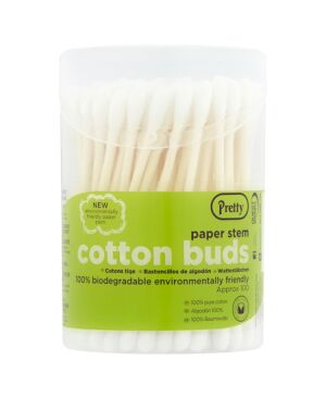 Pretty 100 Paper Stem Cotton Buds