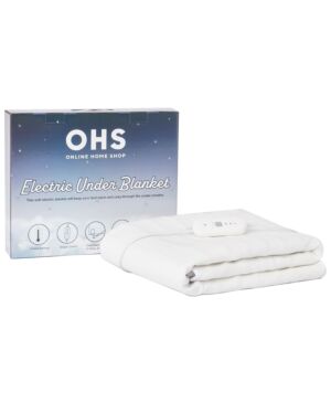 OHS Electric Heated Fleece Under Blanket Sheet-White