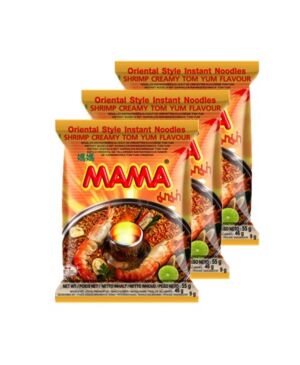 Mama Shrimp Creamy Tom Yum Flavour Noodles 55g*3