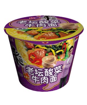 UNI noodles beef & pickles - purple bowl 125g