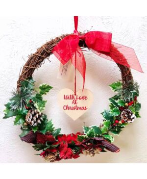 Christmas door decoration NO.1-40cm wreath