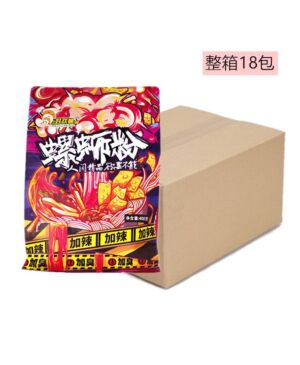 HAOHUANLUO Artificial Snail Vermicelli (Extra Spicy) 400g * 18 Bags